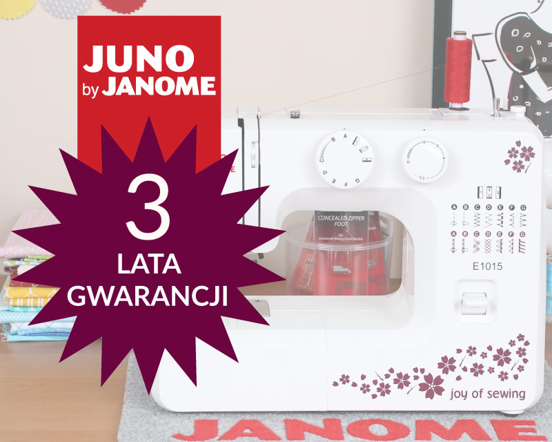 Maszyny do szycia seria Juno by Janome 3 lata gwarancji 