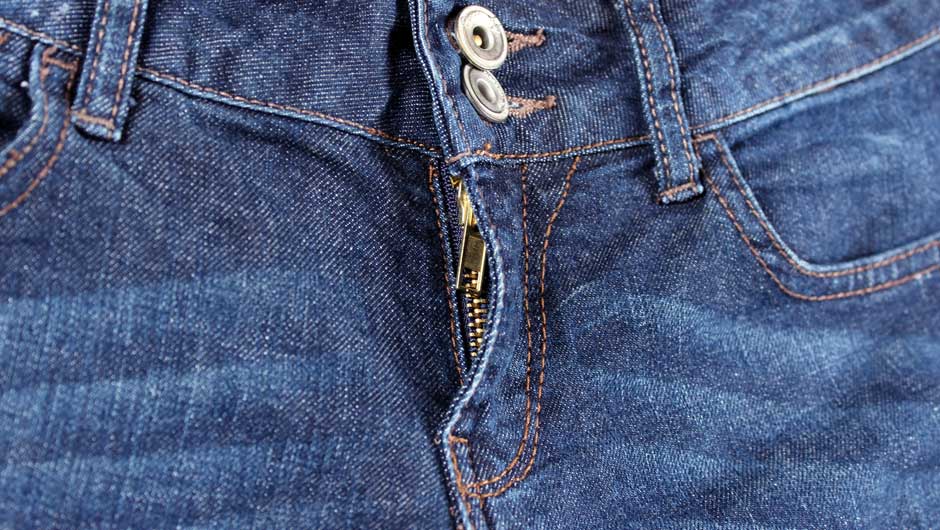 Opis jak wymienić zamek w spodniach jeansowych 