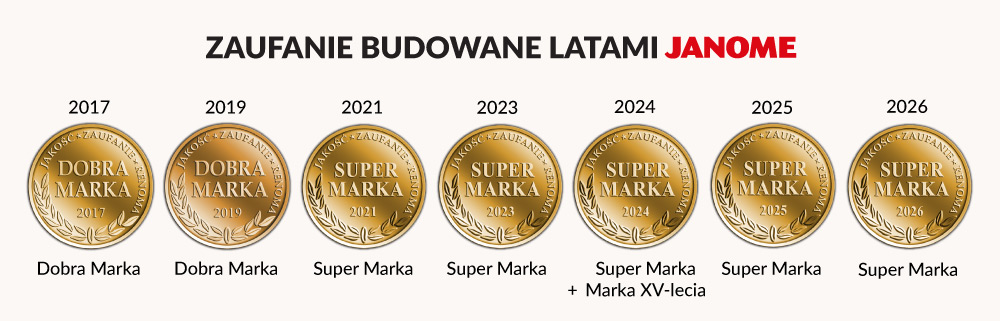 Janome - marka maszyn do szycia z wieloma nagrodami
