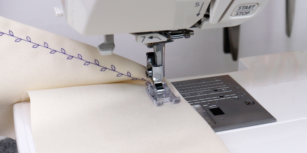 Przykładowy ścieg dekoracyjny z maszyny Janome 5270QDC