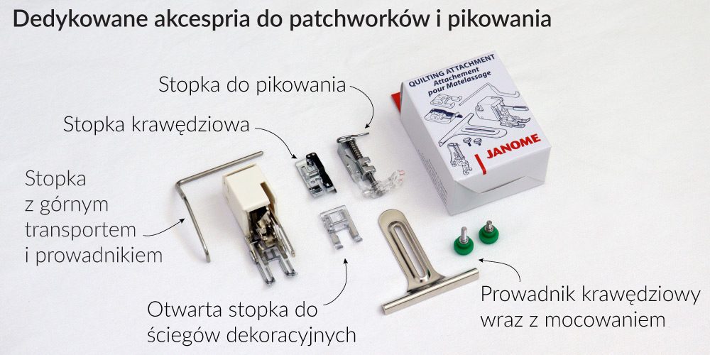Stopki do szycia patchworków w modelu 5270QDC Janome