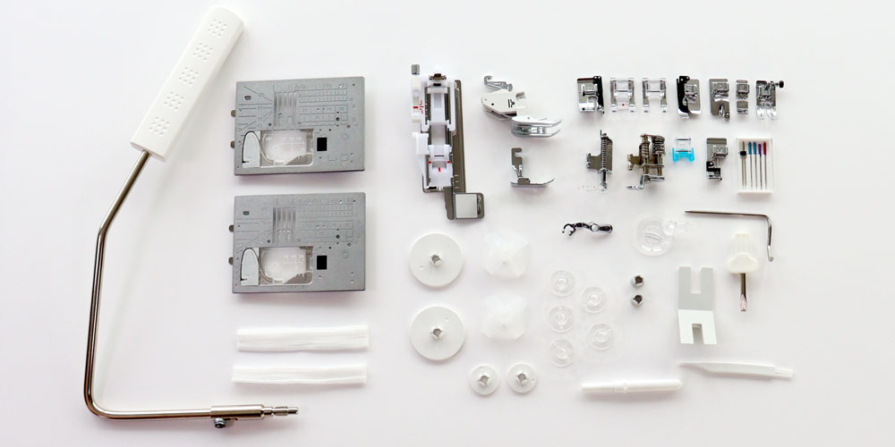 Standardowe wyposażenie modelu Janome MC6700P