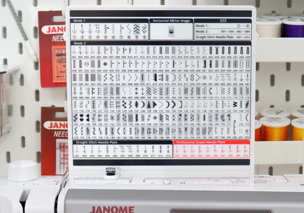 Szeroki wybór programów ściegowych do codziennego i kreatywnego szycia