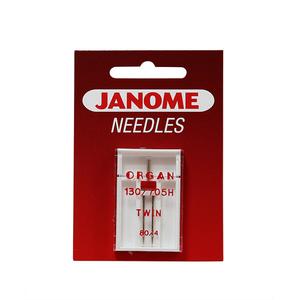  Igła podwójna Janome do tkanin o grubości 80 i rozstawie 4 mm, fig. 1 