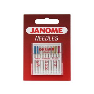  Igły Janome mix - uniwersalne, do jeansu i stretchu - 10 szt. o grubościach 70, 75 i 90, fig. 1 