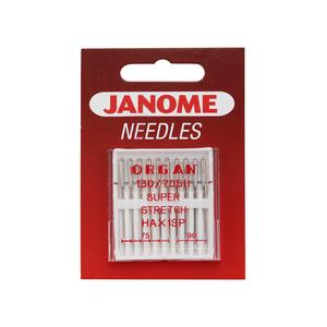  Igły Janome do dzianin, stretchu i materiałów super elastycznych - 10 szt. o grubości 75 i 90, fig. 1 