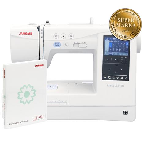 Maszyno-Hafciarka JANOME MC1000 + program Artistic Digitizer JR - super marka 2025