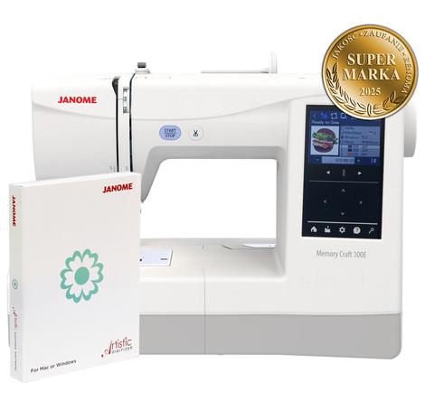 Hafciarka JANOME MC100E + profesjonalny program Artistic Digitizer - super marka 2025