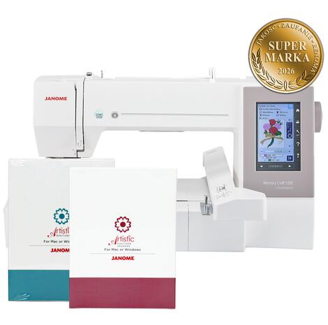Hafciarka Janome MC550E z programem Artistic Digitizer i upgrade - super marka 2026