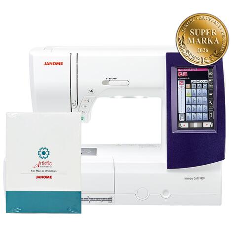 Maszyno-hafciarka Janome MC9850 i program Artistic Digitizer JR - Super Marka 2026